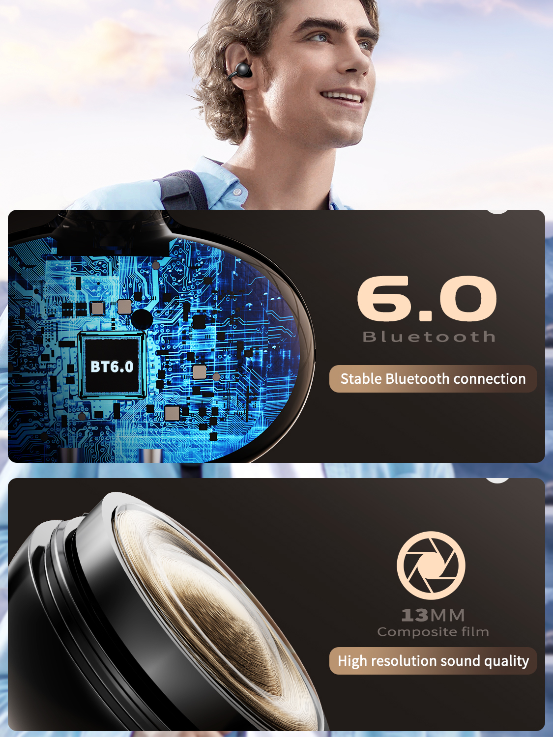 VEN-DENS True Wireless Stereo Earbuds VD-BT055