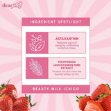 Dear Face Beauty Milk Premium Japanese Strawberry Drink - 180g