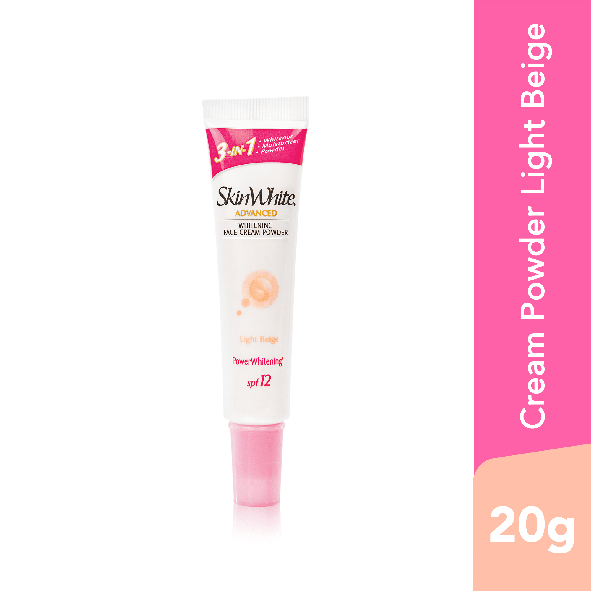 SkinWhite Advanced Brightening Face Cream Powder - Light Beige