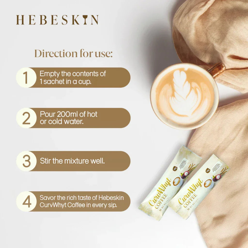 Hebeskin CurvWhyt Coffee Beauty & Wellness - 10 Sachets x 18g