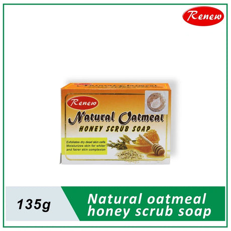 Renew Placenta Natural Oatmeal Honey Scrub Soap - 135g