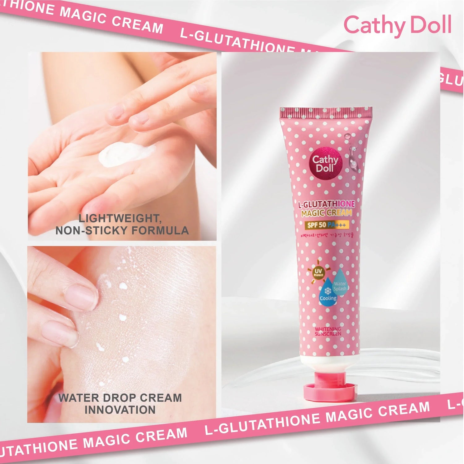 Cathy Doll L-Glutathione Magic Cream Sunscreen SPF 50 PA+++