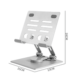 Metal Adjustable Tablet Holder With 360 Rotatable Black - A812