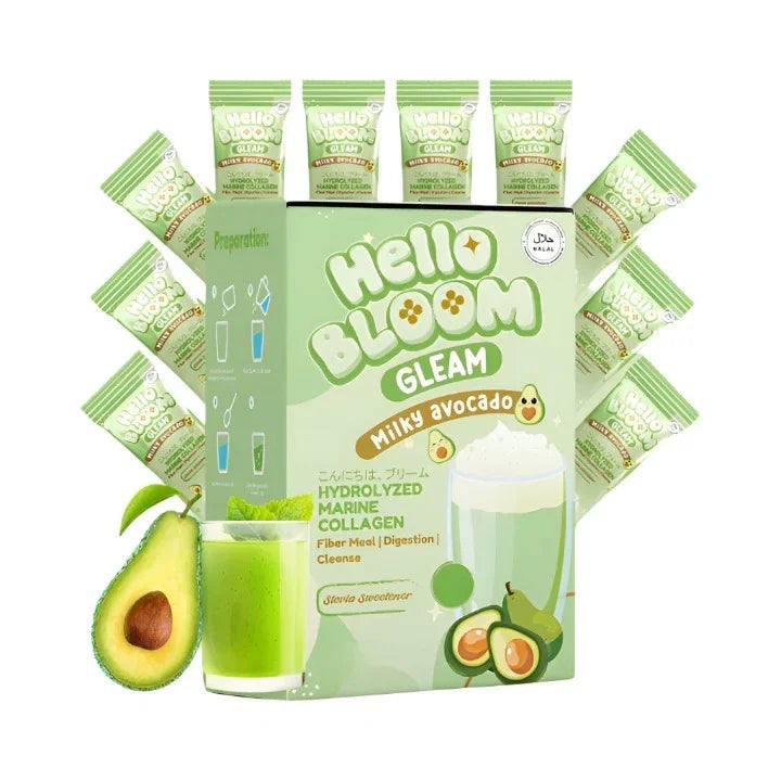 Hello Bloom Gleam Milky Avocado Juice Drink - 180g
