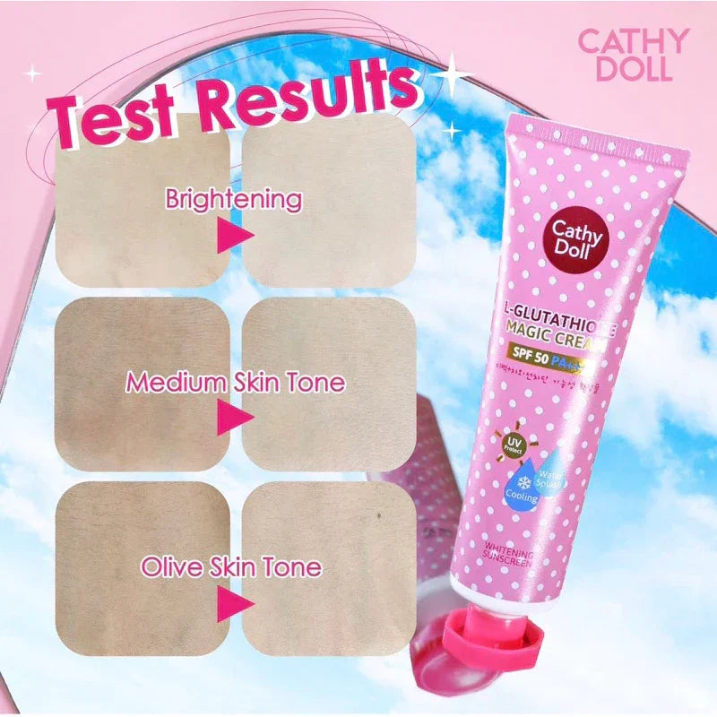 cathy l glutathione magic cream spf130 pa+++ ราคาส ง Doll L-Glutathione Sunscreen SPF 50 5 Best Glutathione Supplements __ppblock:JP Options:Beauty & Brains Elixir (Single Treatment)