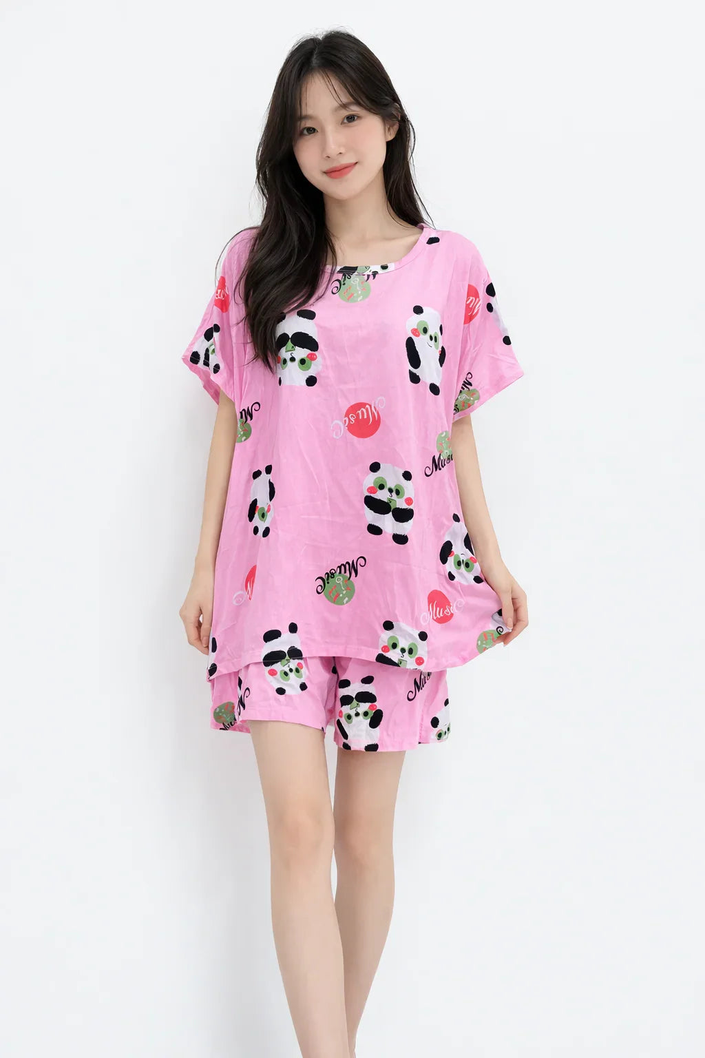 Women's Korean Fashion Pajamas 4 Pcs Set A-08