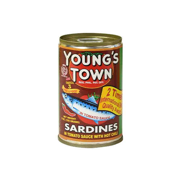 Youngs Town Red Sardines Chili Sauce Easy Open 155g