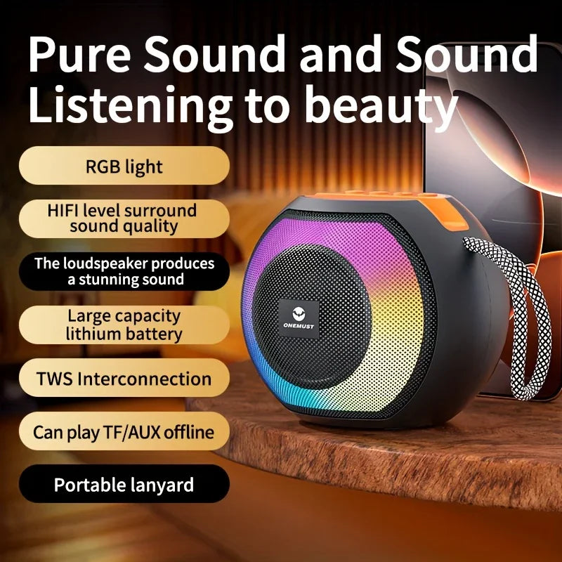 Onemust Bass Boost Portable Wireless Speaker OM-S03