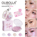 Olibolla Shell Bling 3D Highlighter Glitter Blush