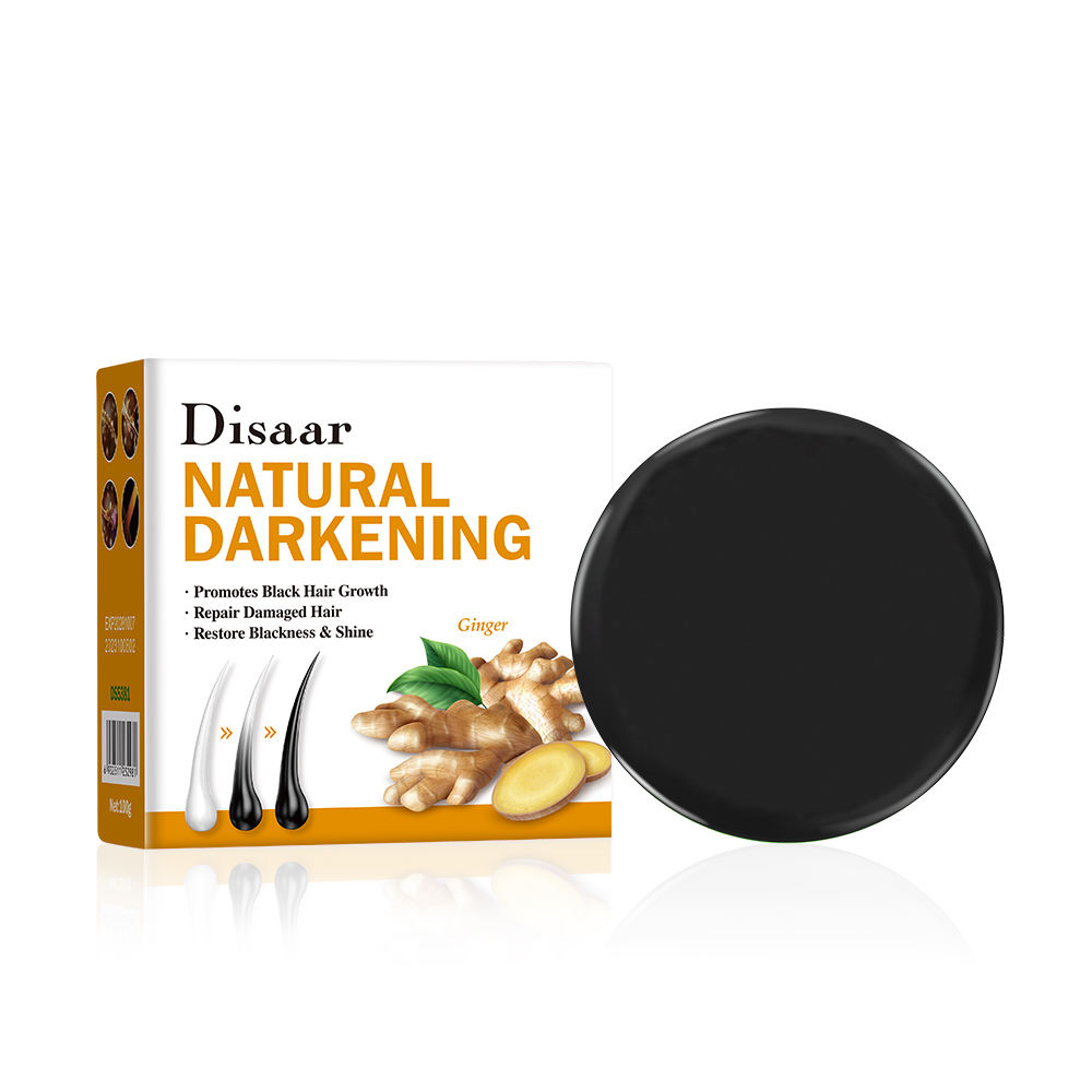 Disaar Ginger Natural Darkening Black Shampoo Bar - 100g