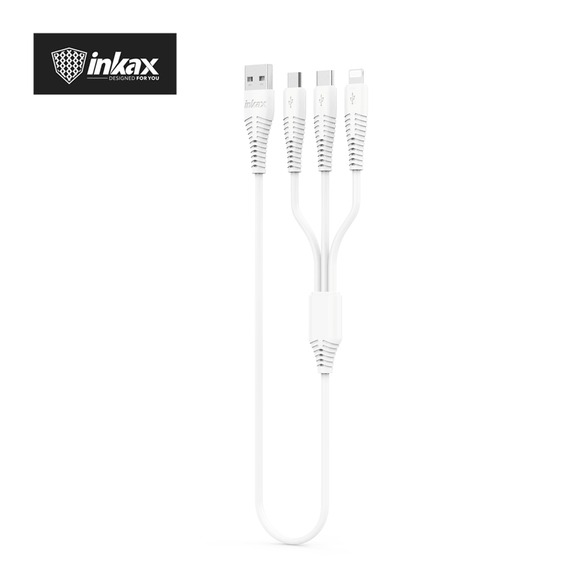 Inkax 3 In 1 Fast Charging Cable CK-132