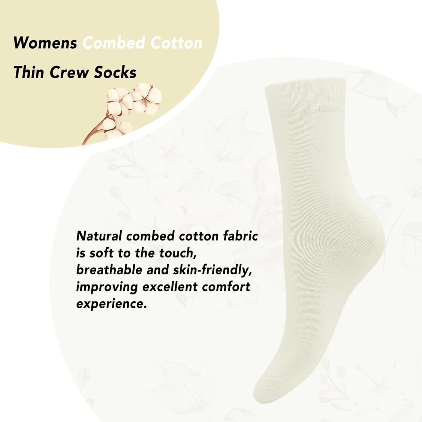 Premium Best Quality Women's Cotton Socks 3 Pairs LS - 2065