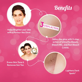 Fem Saffron & Milk Creme Bleach for Healthy Glow - 40g