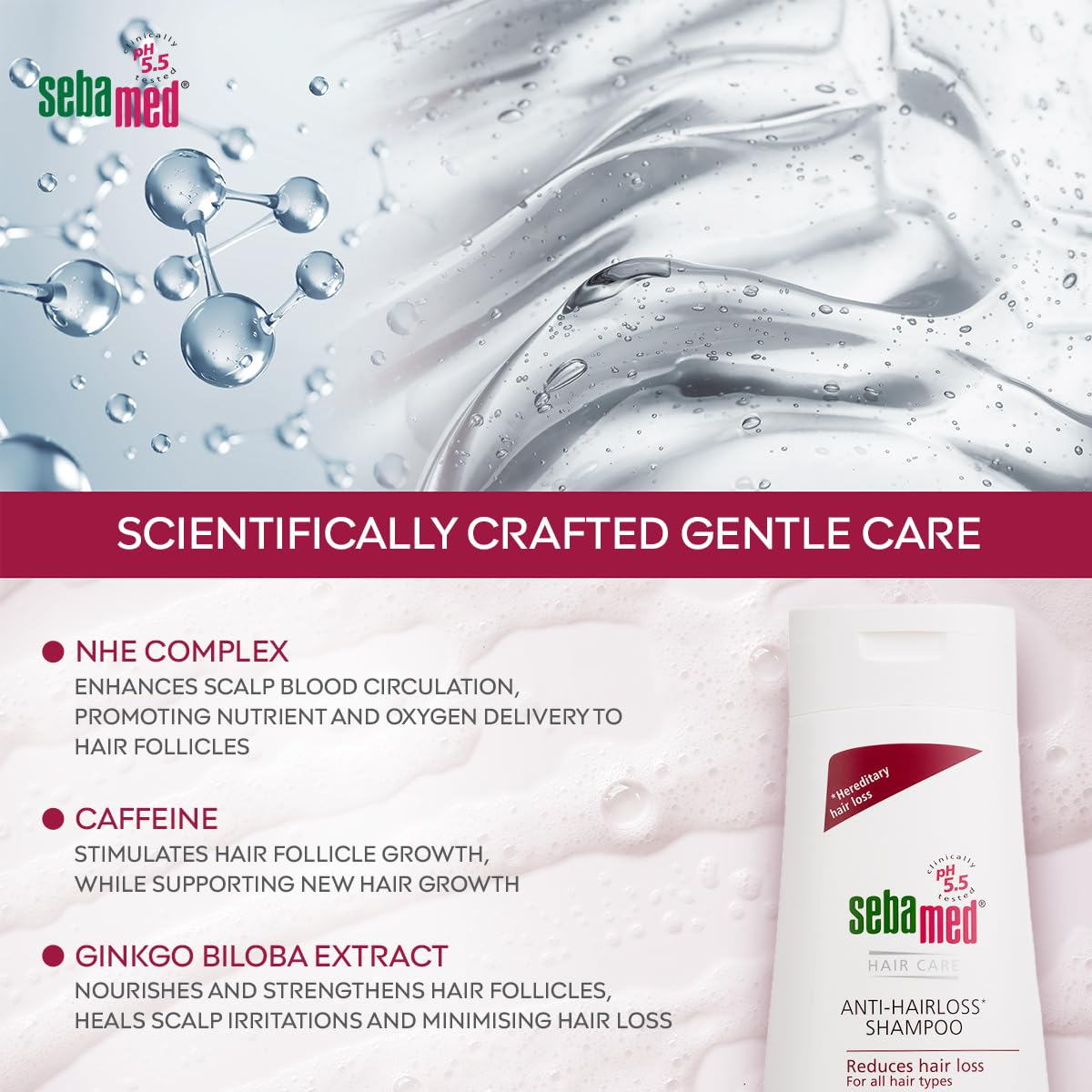 Sebamed Anti-Hairloss Shampoo - 200ml (Germany)