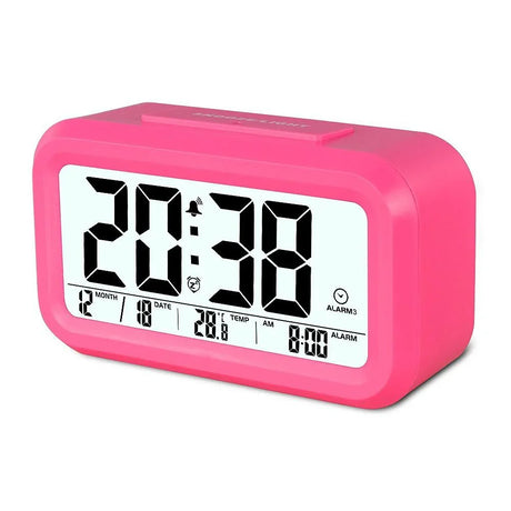 ساعة منبّه رقمية LCD متعددة الوظائف LCD