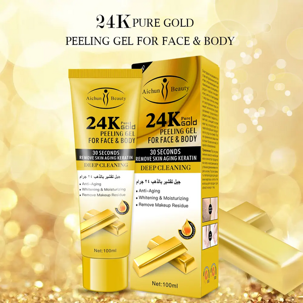 Aichun Beauty 24k Gold Face & Body Peeling Gel - 100ml