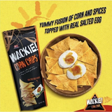 OK Wackie Corn Chips Salted Egg Flavor - 98g