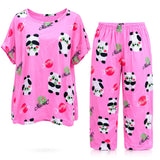 Women's Korean Fashion Pajamas 4 Pcs Set A-08
