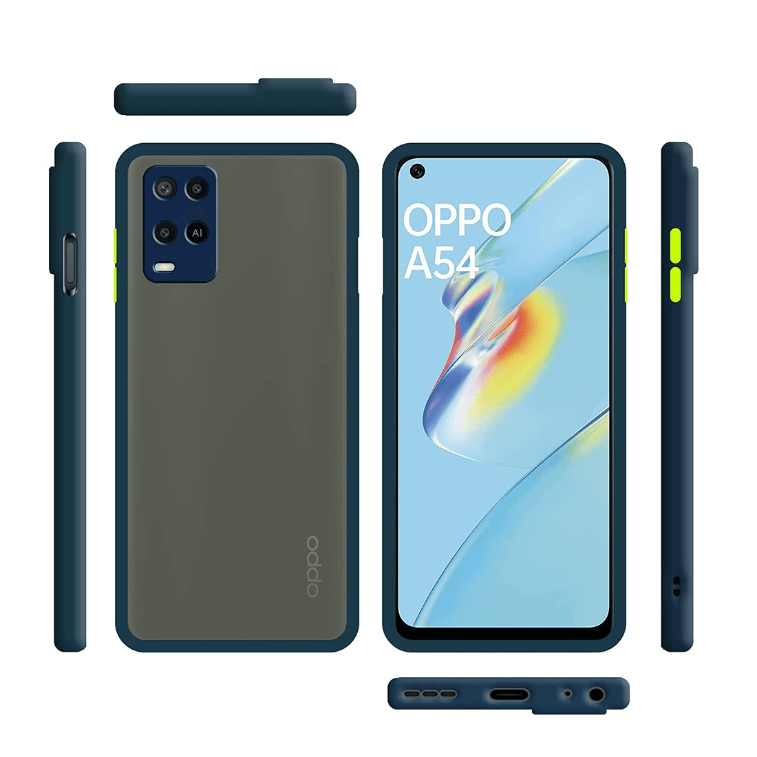 جراب دخاني أنيق لهاتف Oppo A54 4G