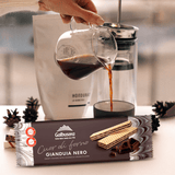 Galbusera Gianduia Nero Crispy Wafers With Dark Gianduia - 45g