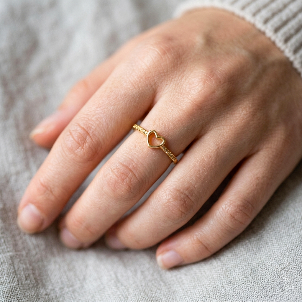 Women's Golden Adjustable Ring #34