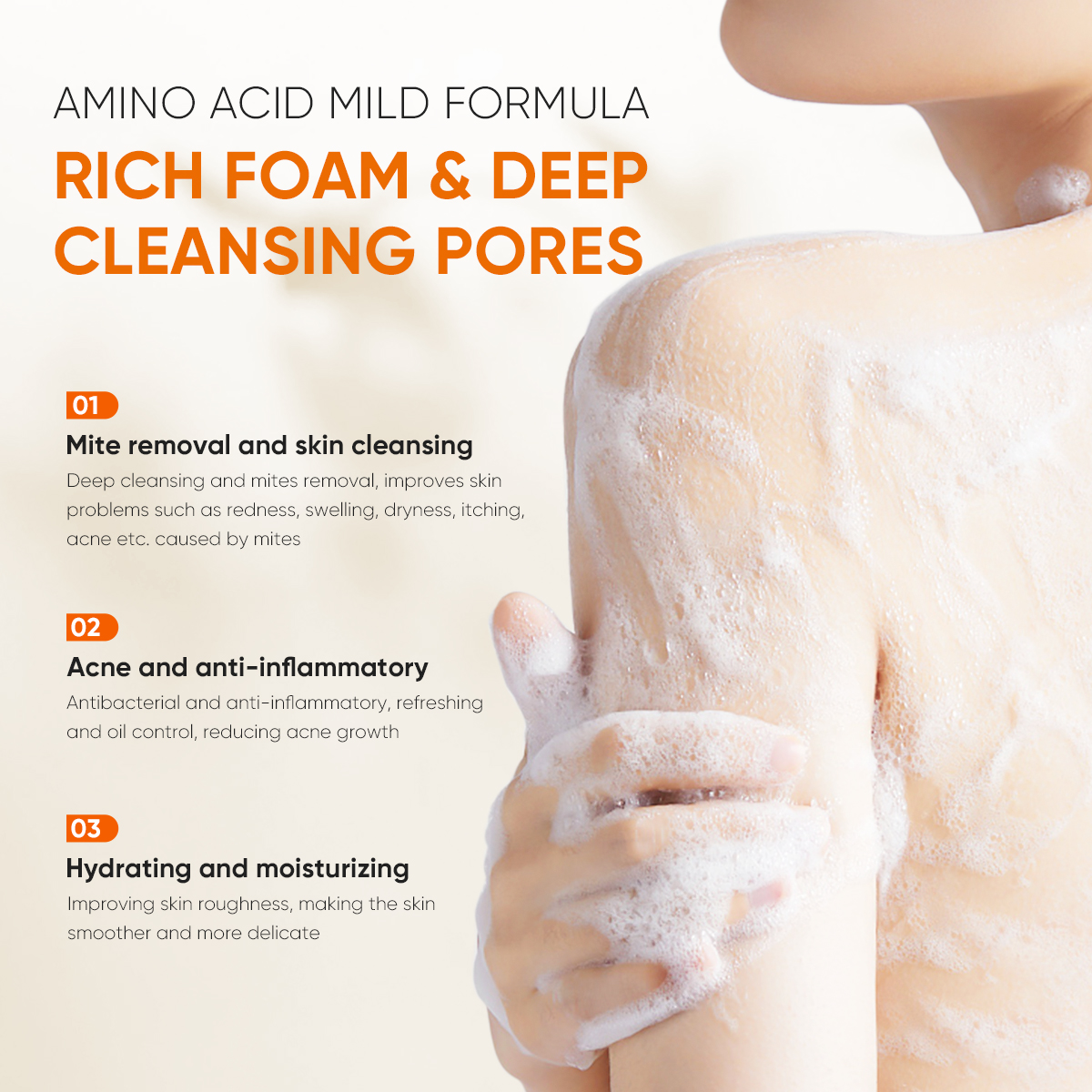 Quarxery Mite & Acne Cleansing Body Wash - 250ml