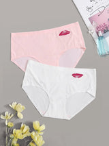 Women's Mid-Waist Seamless Underwear Panty - #322