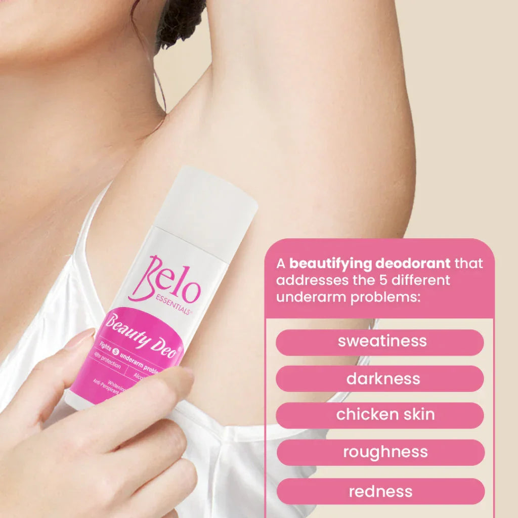 Belo Essentials Underarm Skin Whitening Anti Perspirant Deodorant - 40ml