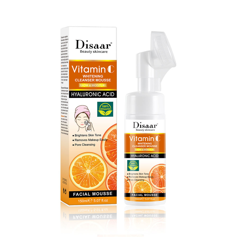 Disaar Vitamin C Brightening Hyaluronic Acid Facial Mousse - 150ml
