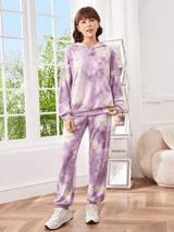 Women's Cartoon Graphic Winter Hoodie & Sweatpants Set - JR217