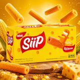 Nabati Richeese Siip Cheese Corn Snacks - 5g × 20Pcs (100g)