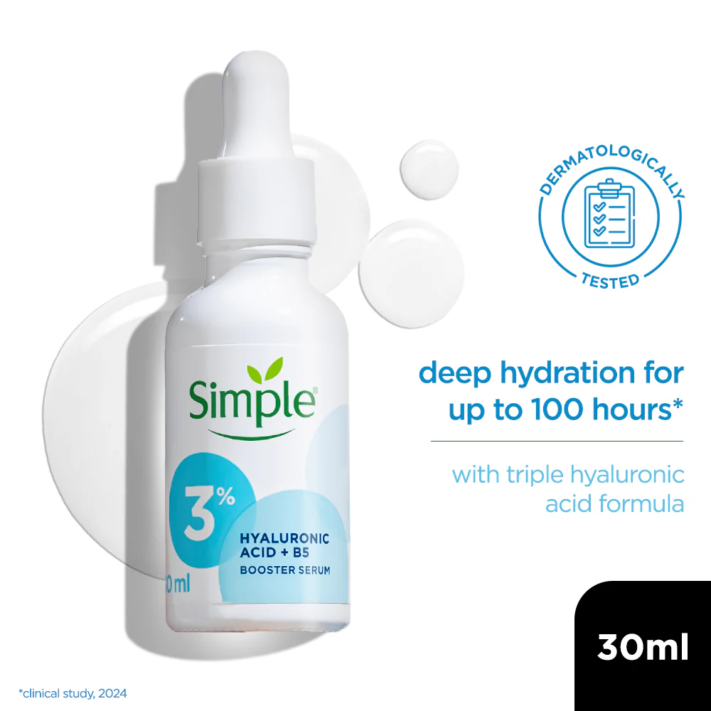 Simple 3% Hyaluronic Acid + B5 Booster Serum - 30ml