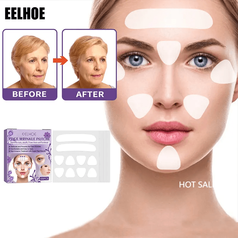EELHOE Facial Wrinkle Patch Lifting & Firming Facial Skin - 100 Pcs