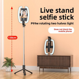 Tripod Live Broadcast Multifunctional Selfie Stick With Remote Control - P99W