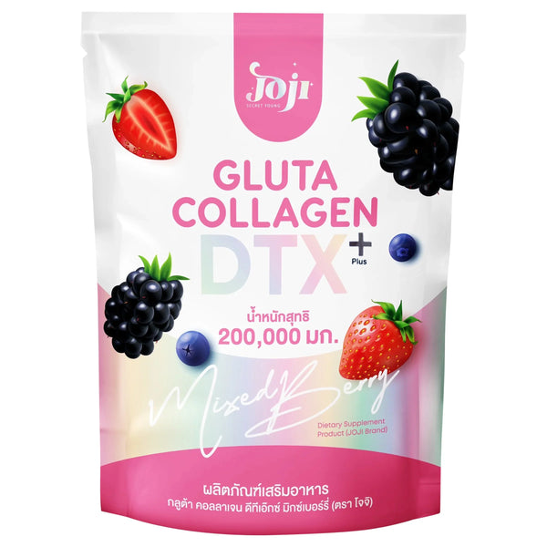 Joji Gluta Collagen DTX+ Mixed Berry Powder - 20g × 10 Sachet