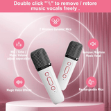 Wireless Portable Karaoke Machine With Dual Microphone - Y1