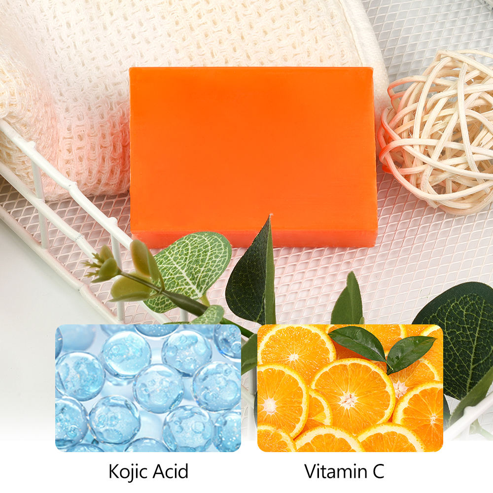Guanjing Beauty Kojic Acid & Vitamin C Soap For Face & Body - 120g