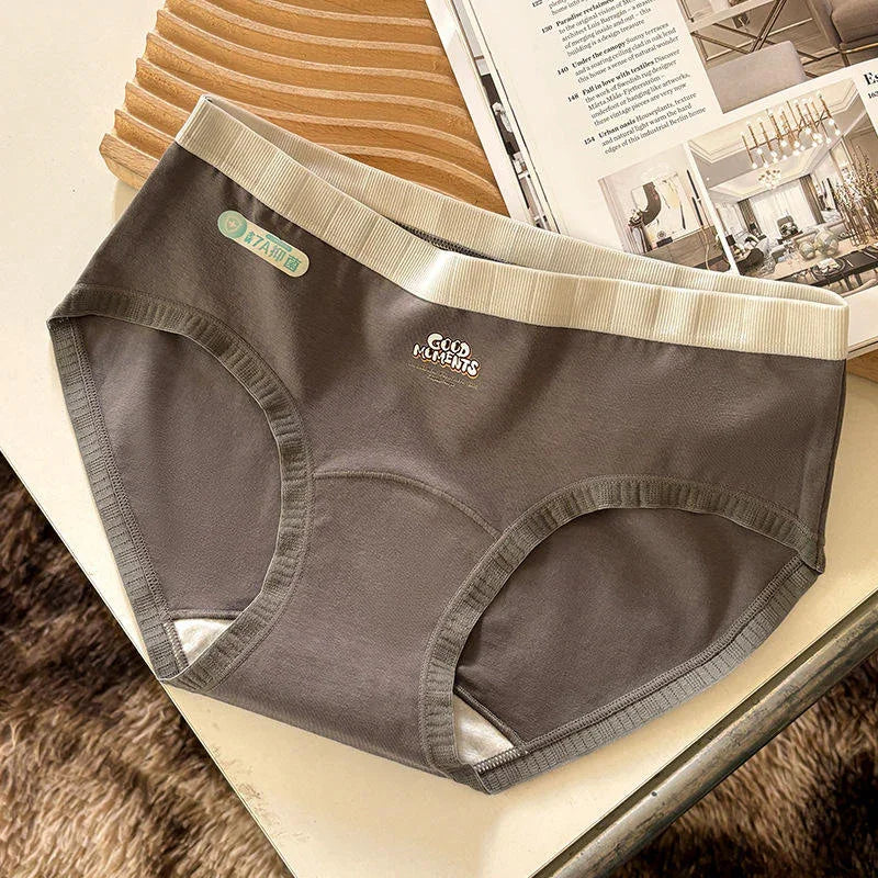 Women's Antibacterial Breathable Cotton Briefs 3Pcs Set #E3075