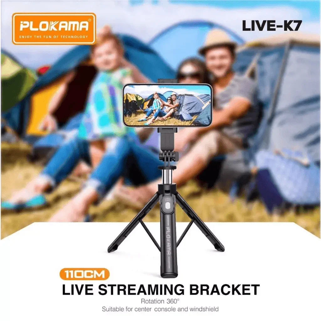 حامل ثلاثي وعصا سيلفي لاسلكية - K7 Pro