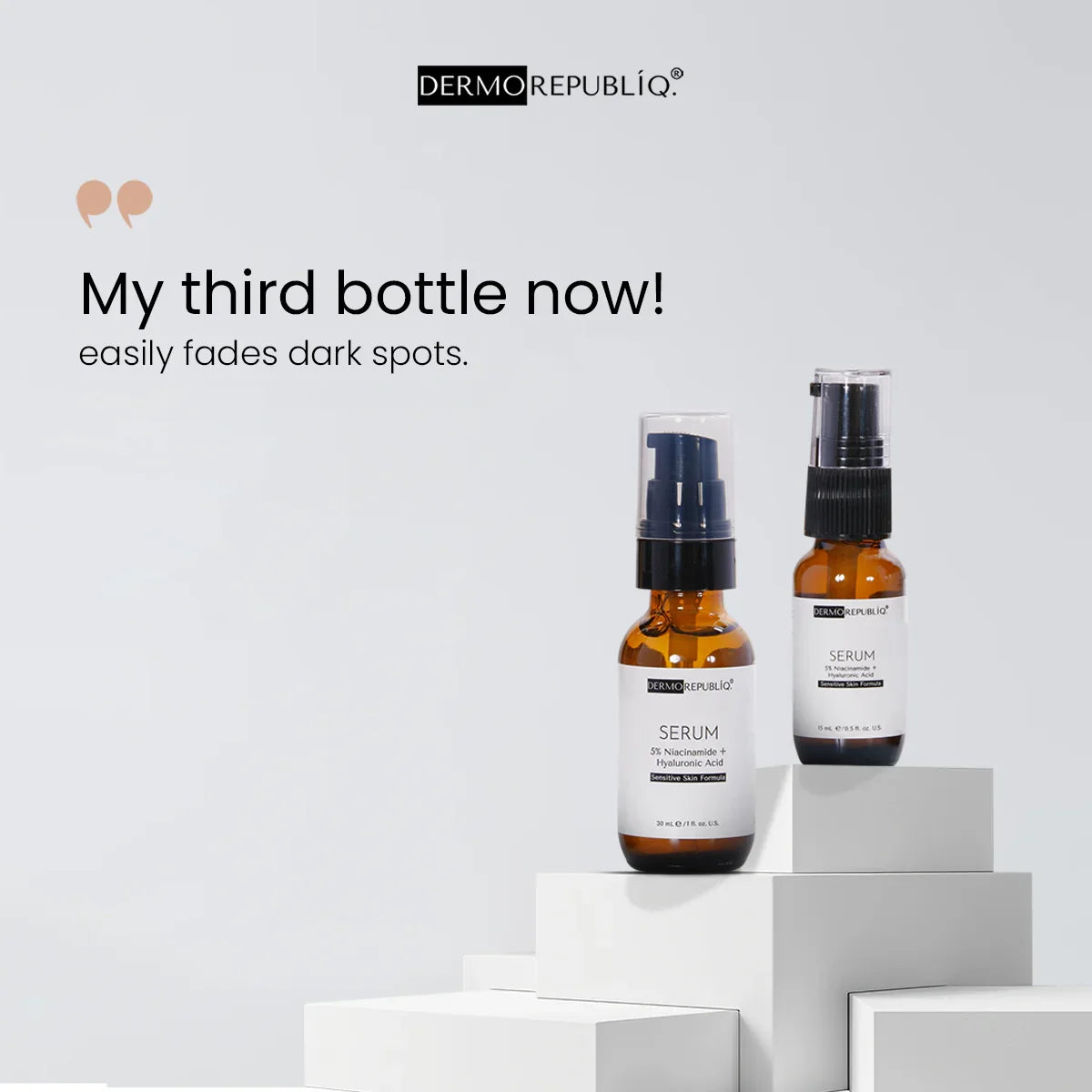 Dermorepubliq 5% Niacinamide + HA Sensitive Skin Formula Serum - 30ml