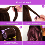 Professional Hurtless Hair Roller - 6 Pcs Set