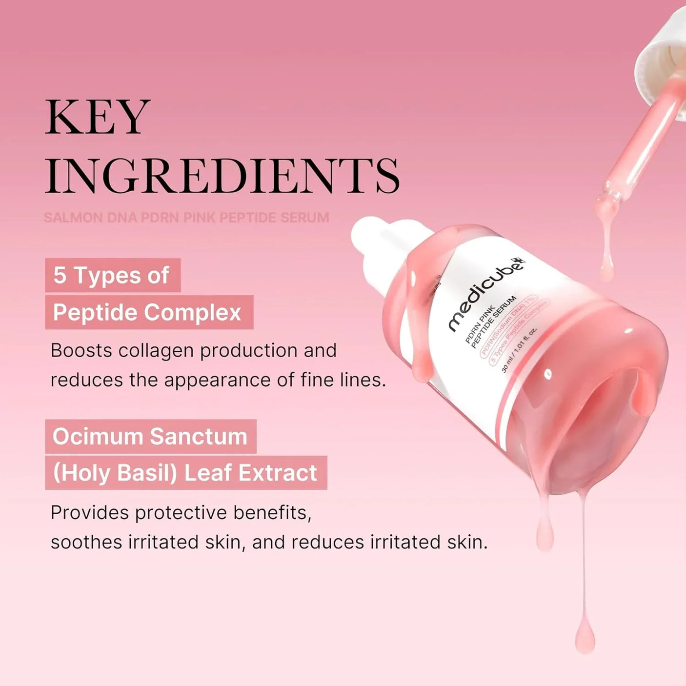 Medicube PDRN Pink Peptide Serum - 30ml