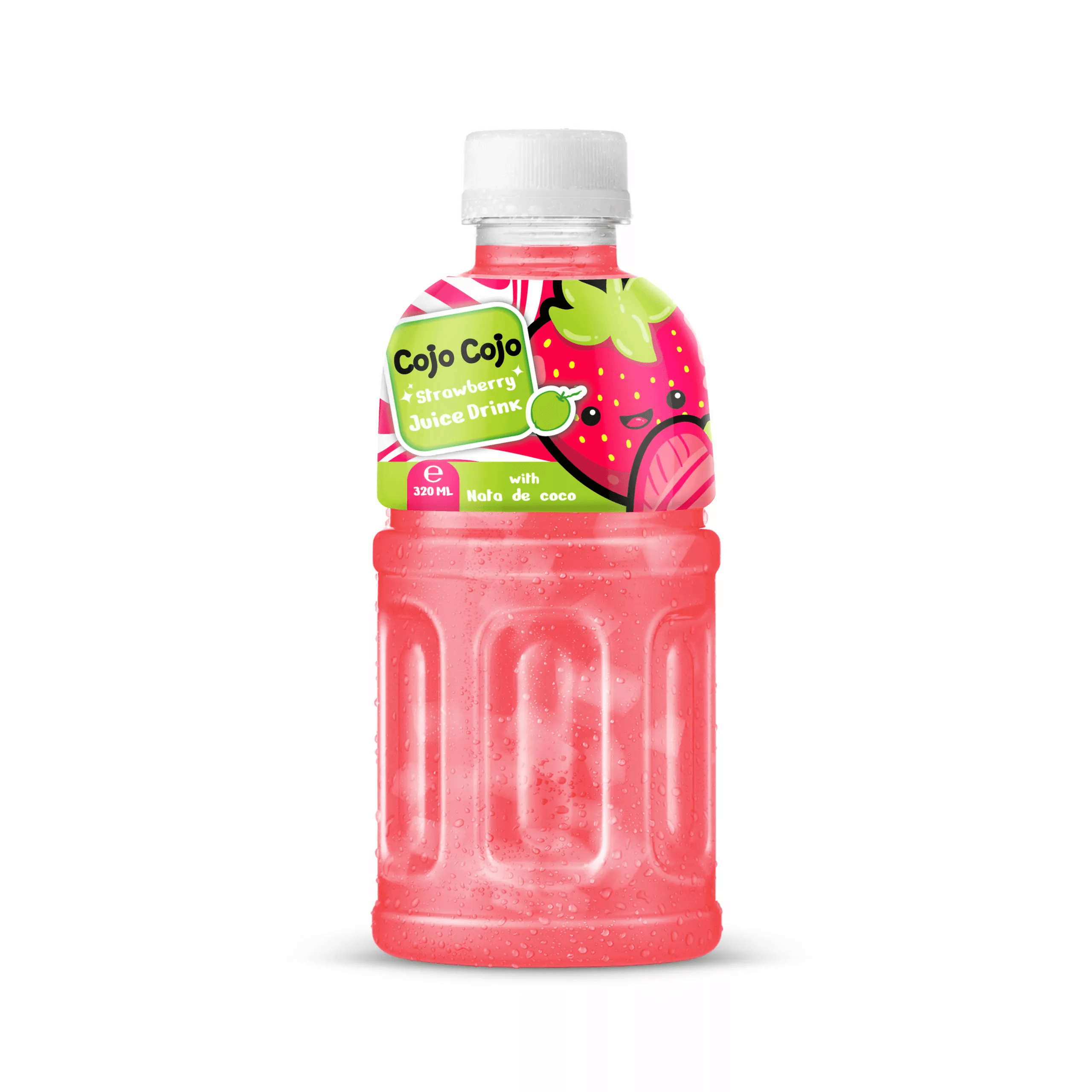 Cojo Cojo Strawberry Juice Drink With Nata De Coco - 320ml