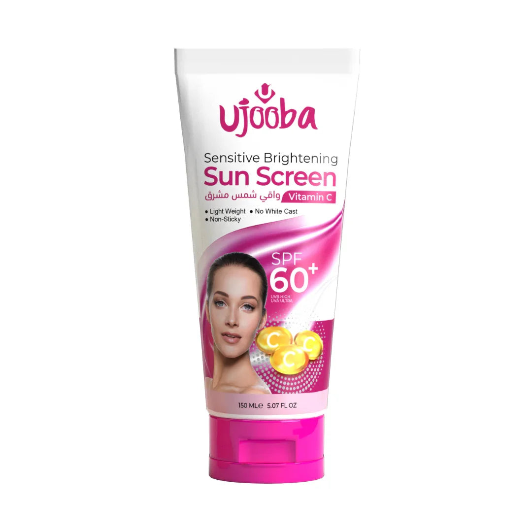 أوجوبا واقي الشمس الساطع الحساس SPF60+ فيتامين C - 150 مل