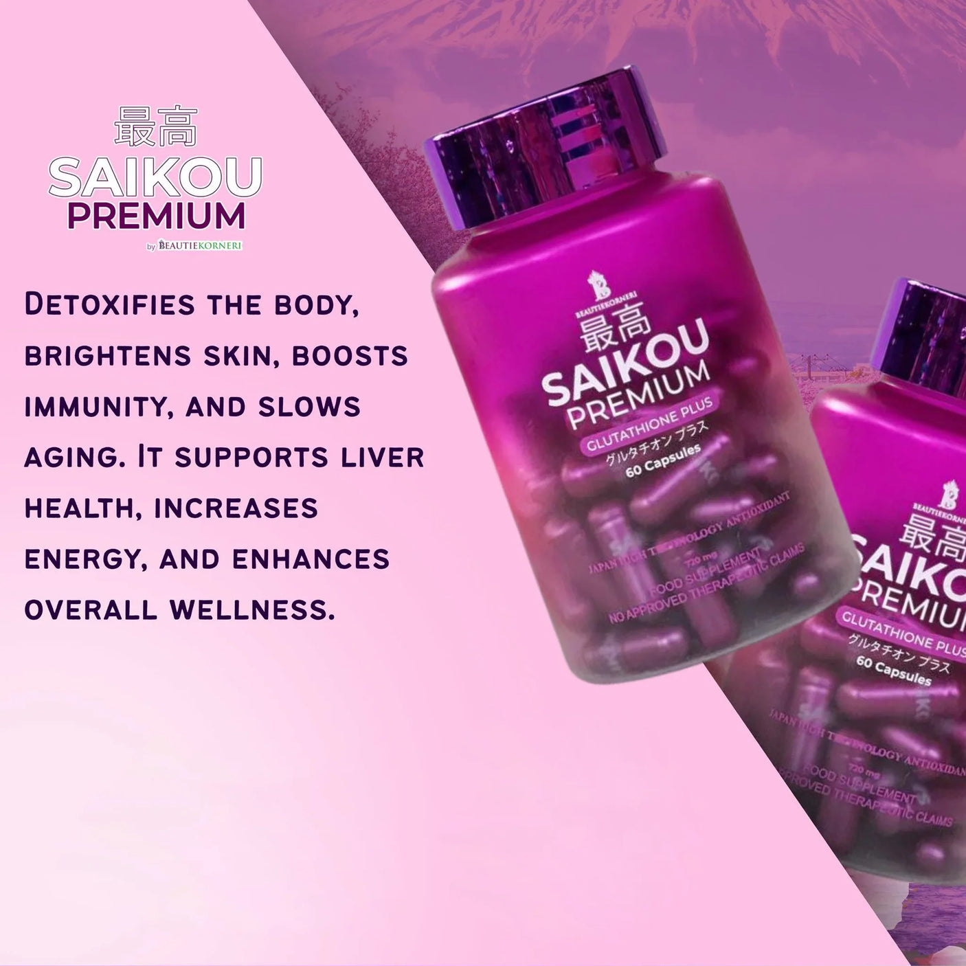SAIKOU Premium Glutathione Plus