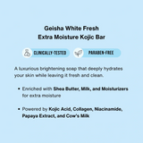 Geisha Soap Extra Moisture Skin Brightening Bar - 65g x 2Pcs