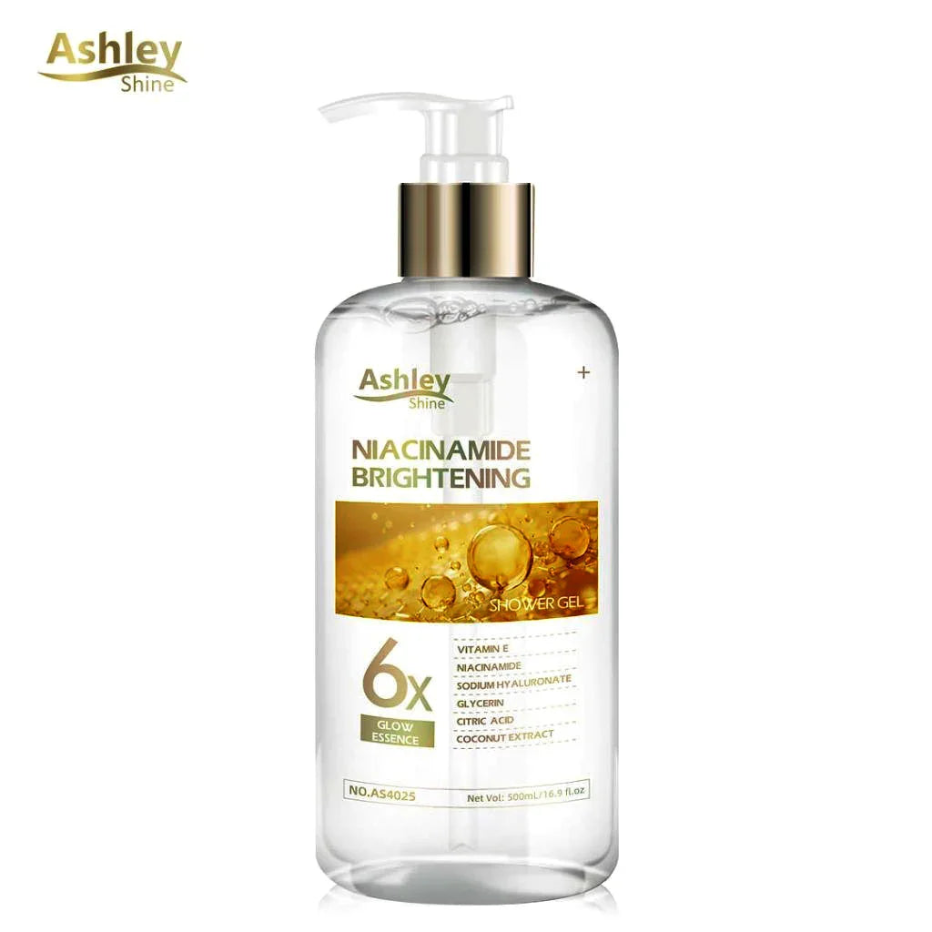 Ashley Shine Niacinamide Brightening 6x Glow Shower Gel - 500ml