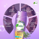 Vatika Rosemary Hair Strengthening Shampoo - 400ml