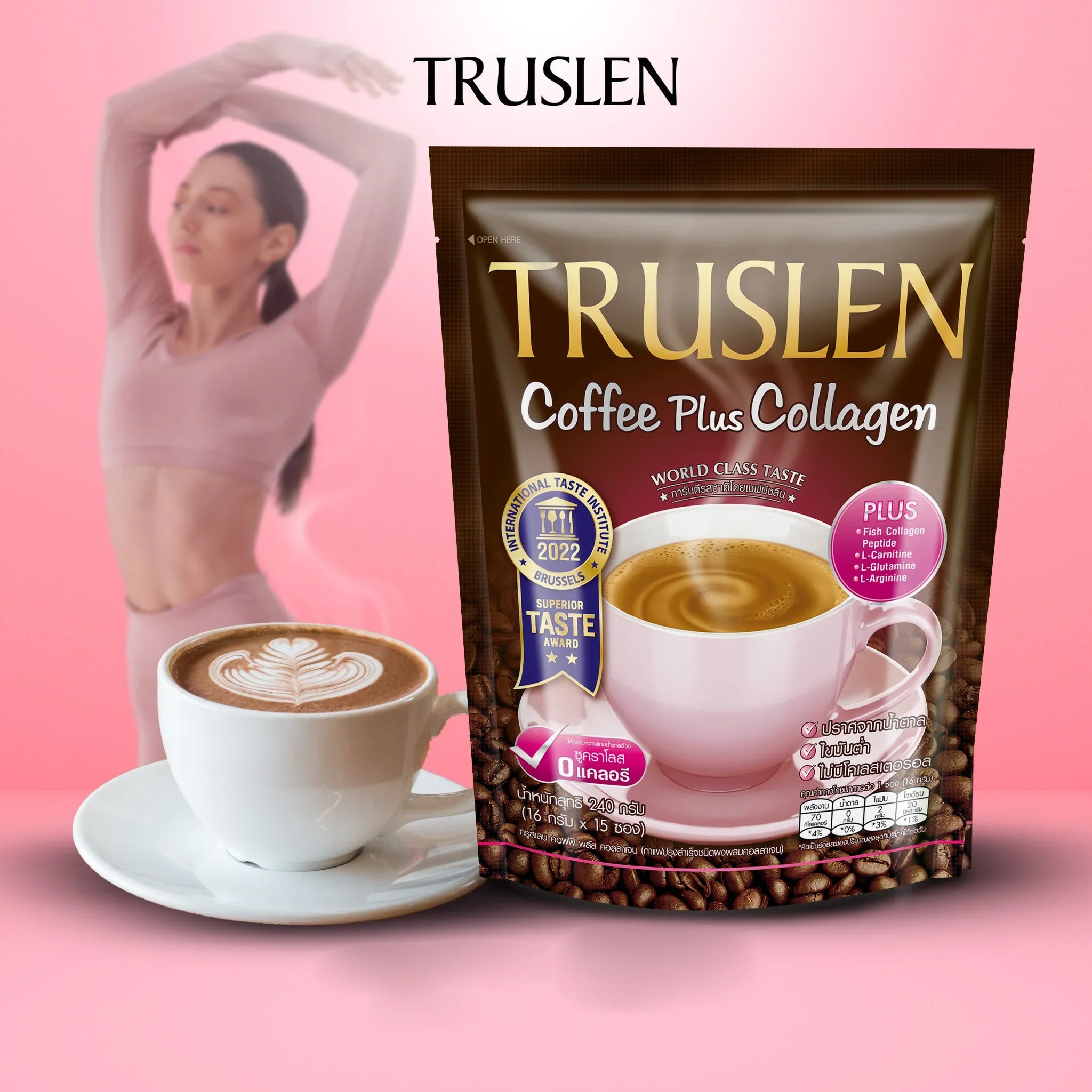 Truslen Coffee Plus Collagen - 16g × 15 Sticks (240g)