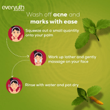 غسول الوجه Everyuth Naturals بالليمون والكرز والريحان والكركم - 2 × 150 جم
